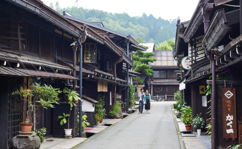 日本高山市古街